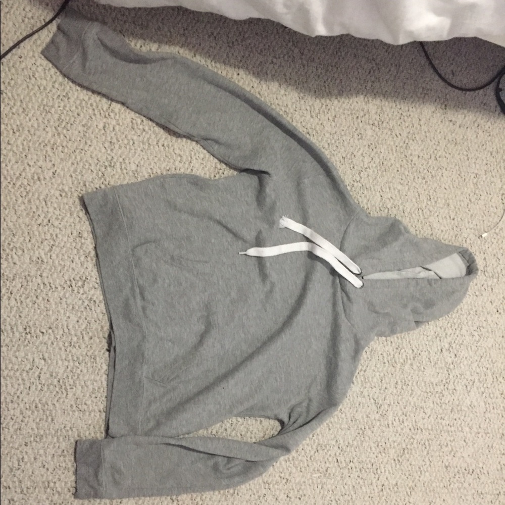 light-gray hoodie